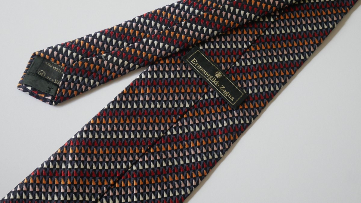  не использовался . близкий [ERMENEGILDO ZEGNA Ermenegildo Zegna ]USED бренд галстук /m14-GG4-16-20