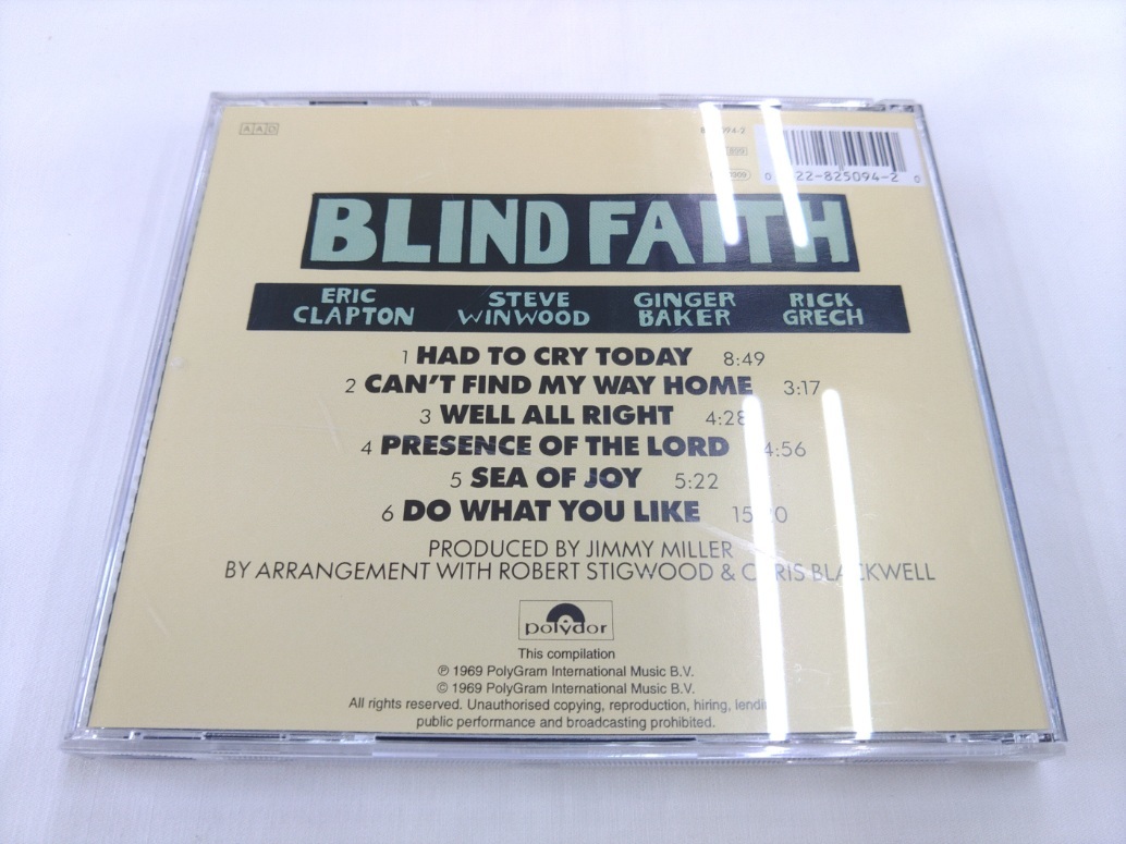 CD / BLIND FAITH / 直輸入盤 /【H526】/ 中古_画像2