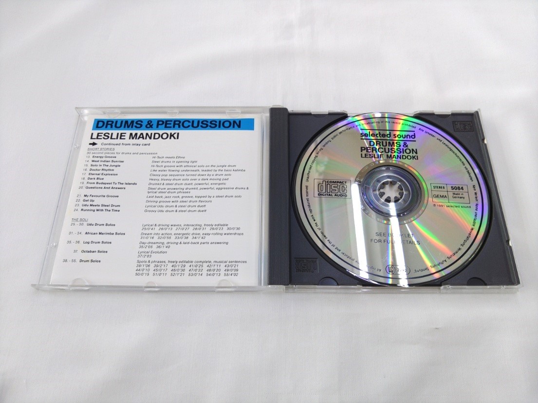 CD / DRUM & PERCUSSION / LESLIE MANDOKI /【H514】/ 中古_画像4