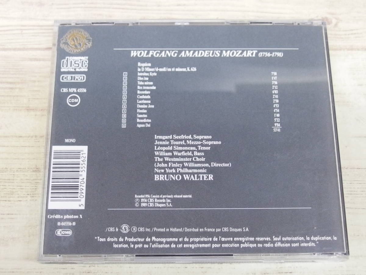 CD / Requiem Mozart / Bruno Walter /『D14』/ 中古の画像2