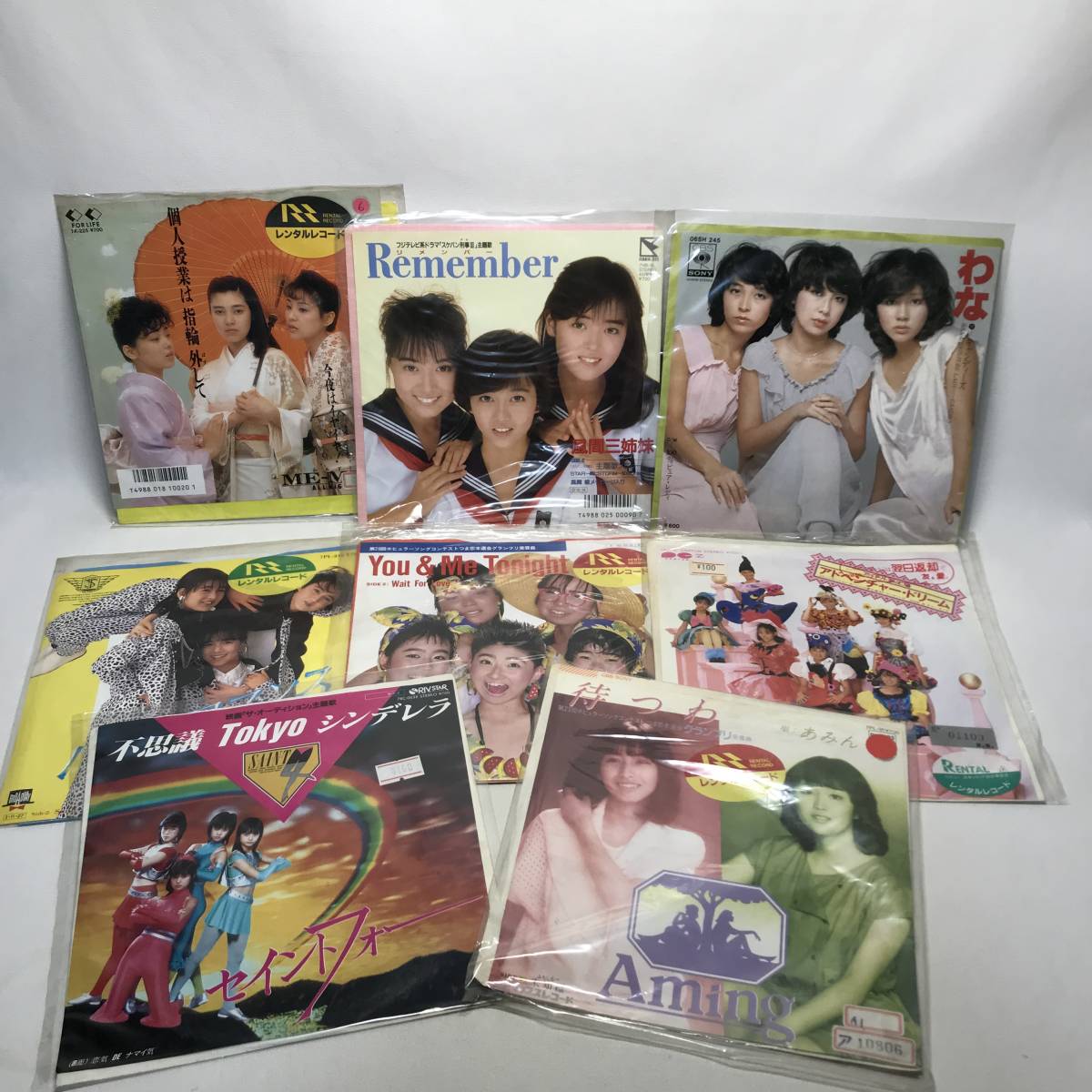 ●ZA45 EP レコード 昭和アイドル グループ みみず３匹 少女隊 キャンディーズなど まとめて8点 レンタル落ち含むの画像1