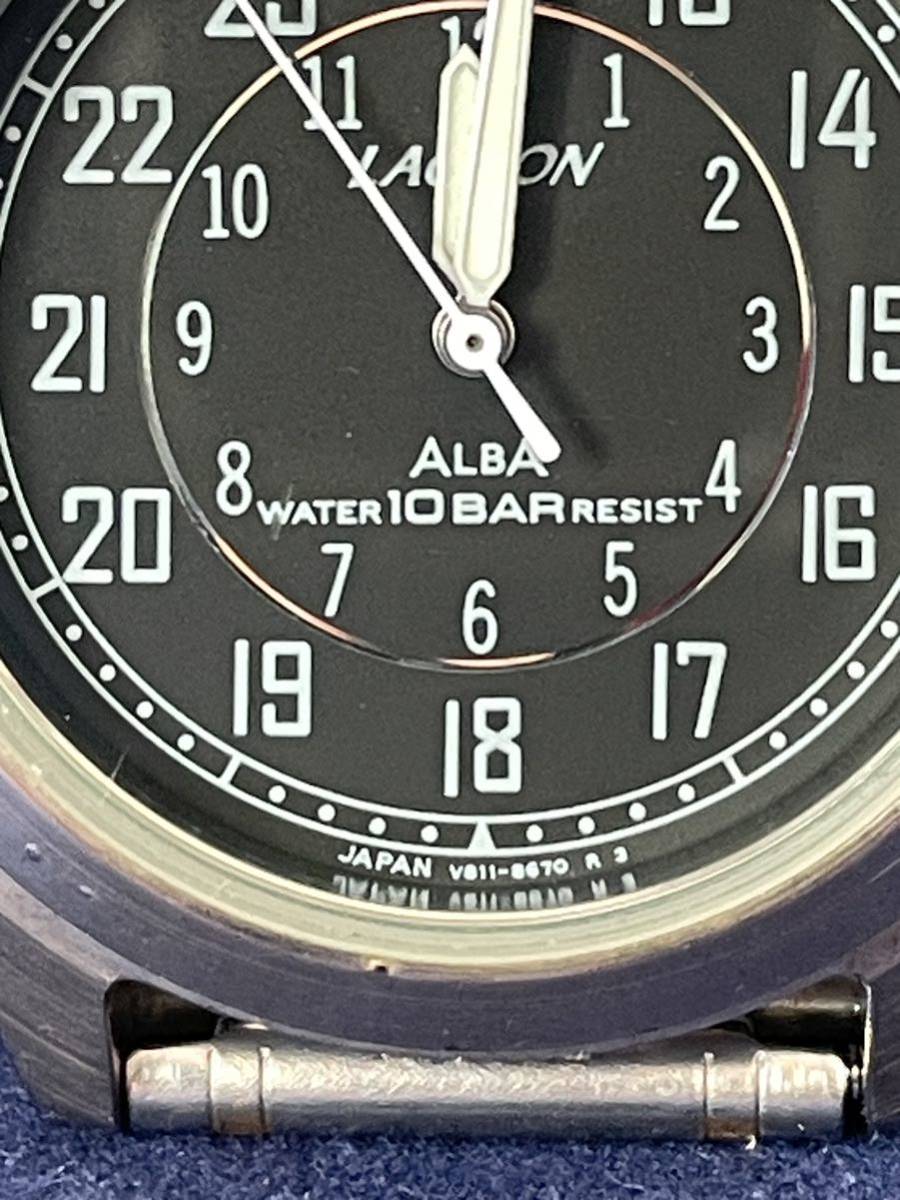 中古腕時計SEIKO ALBA LAGOON セイコー アルバ ラグーン V811-2370 1980年代 ビンテージ (12.8) クォーツ _画像6