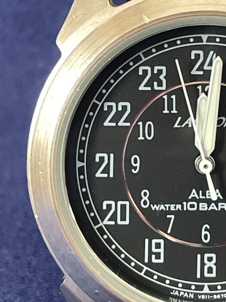 中古腕時計SEIKO ALBA LAGOON セイコー アルバ ラグーン V811-2370 1980年代 ビンテージ (12.8) クォーツ _画像7
