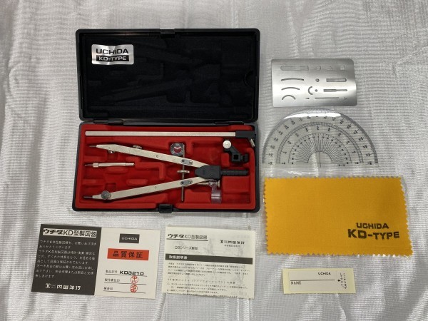 D4-897 製図道具 まとめ売り コンパス KENT 製図用定規 STAEDTLER marsmatic700 デザインナイフ 他_画像3