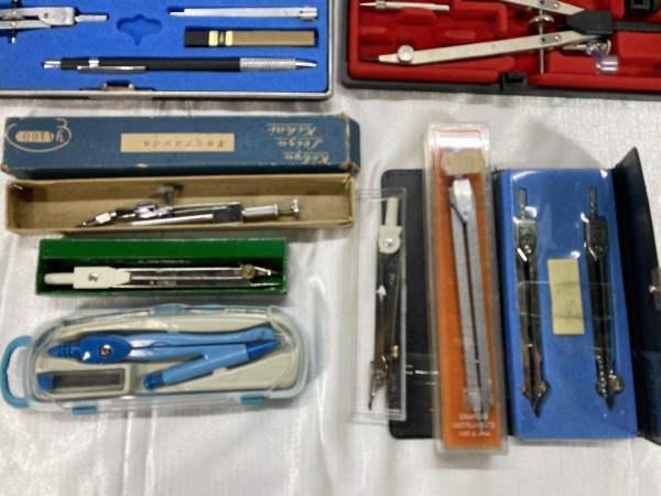 D4-897 製図道具 まとめ売り コンパス KENT 製図用定規 STAEDTLER marsmatic700 デザインナイフ 他_画像9