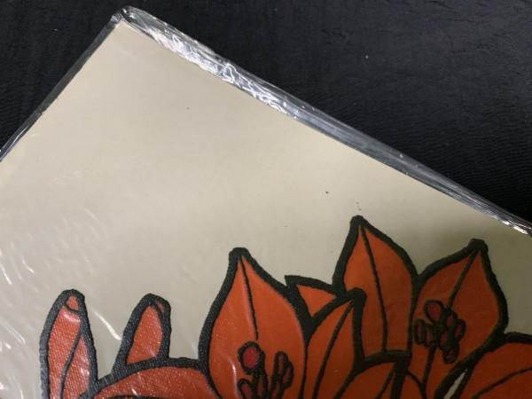 M4-918 昭和レトロ 窓飾り インテリアステッカー ウィンドシール マドレー 百合の花 ユリ 3枚 レトロポップ デコレーションシール_画像4