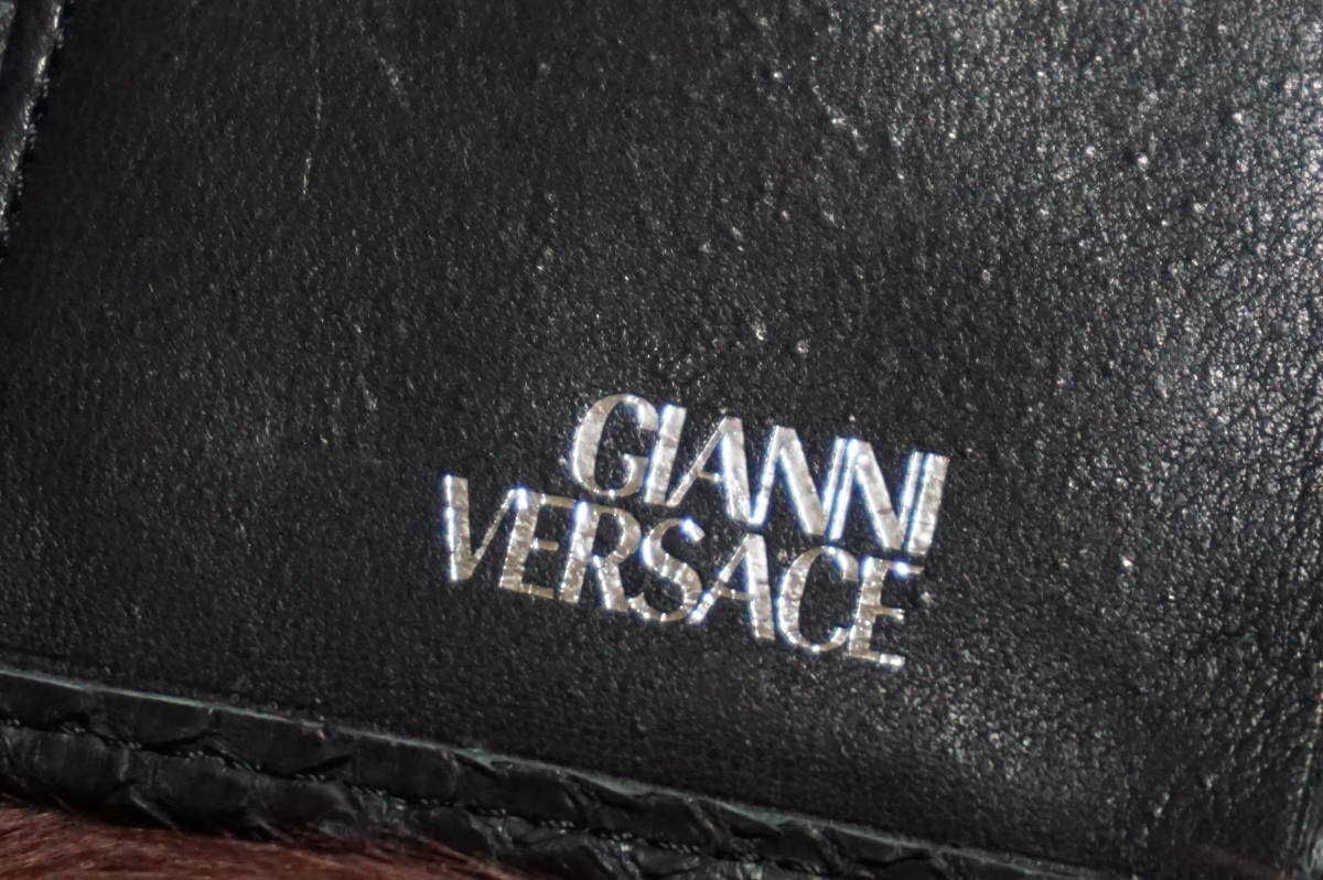 11382/ ヴェルサーチ VERSACE 『』サンバースト パイソンレザー 11382/ ヴェルサーチ VERSACE 『』サンバースト パイソンレザー