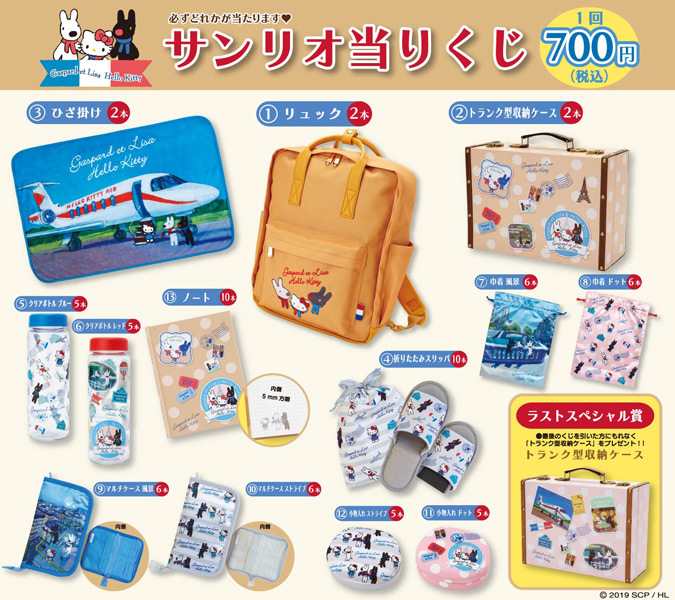 ヤフオク リサとガスパール ハローキティ くじ ノート