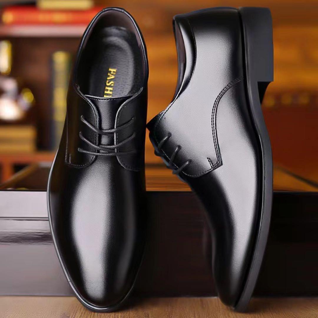 26.5cm 定番型 ビジネスシューズ 紳士靴 フォーマル 黒 561 D228_画像7