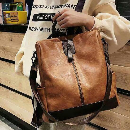 [ postage included ] lady's rucksack handbag shoulder bag 3WAY PU leather Brown tea color [173]D1105