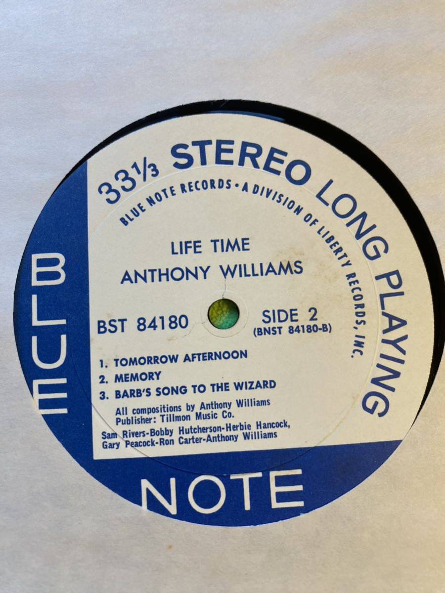 Anthony Williams Life Time Blue Note BST-84180/BLP-4180 US盤 Herbie Hancock Bobby Hutchersonの画像4