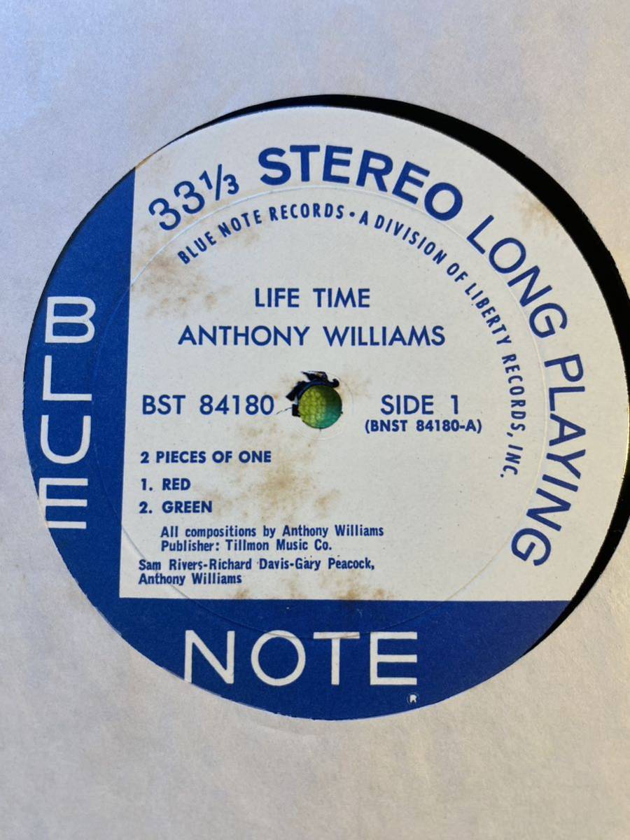 Anthony Williams Life Time Blue Note BST-84180/BLP-4180 US盤 Herbie Hancock Bobby Hutchersonの画像3