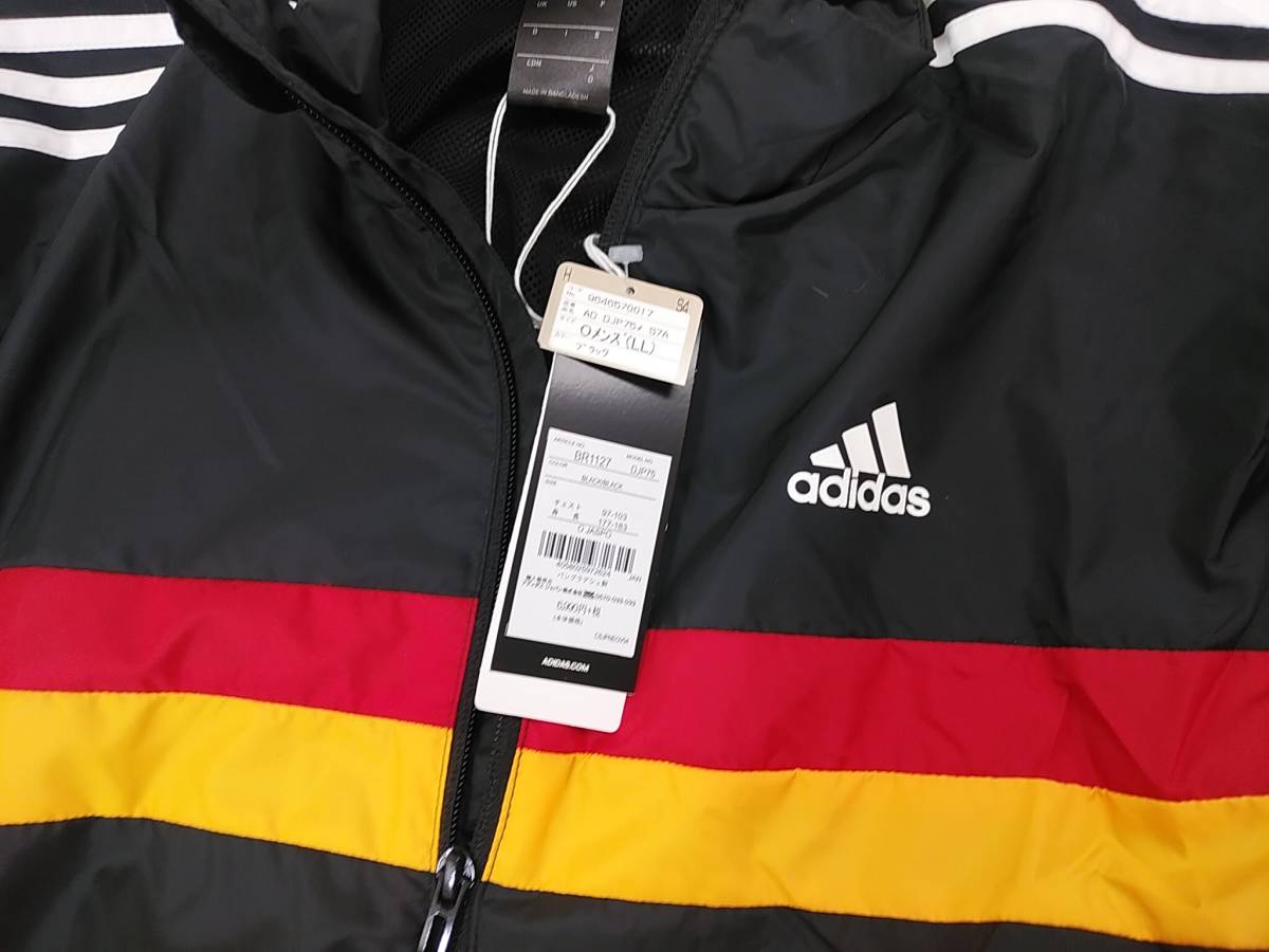 未使用タグ付き★adidas★アディダス★ウインドブレーカー★黒　LLサイズ_画像5