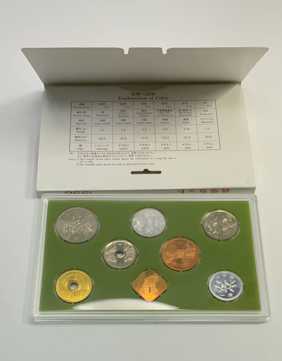 未使用保管品　平成10年　1998年　敬老貨幣セット　記念コイン/136 造幣局 コイン 記念貨幣 コレクション_画像3