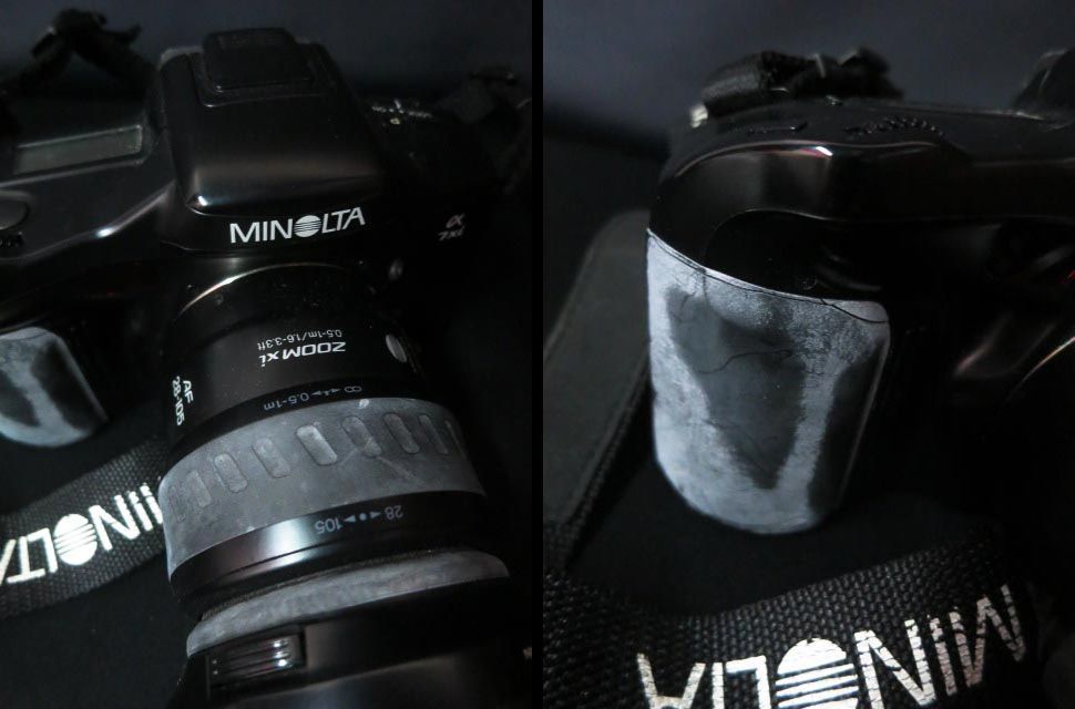 ジャンク MINOLTA ミノルタ 一眼レフ カメラ α-7xi zoom レンズ付き 【e】_画像3