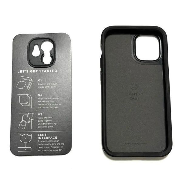 MOMENT CASE iPhone12 mini ブラック 黒 モーメント スマホ ケース カバー アクセサリー モノトーン シック シンプル【73-03】_画像2