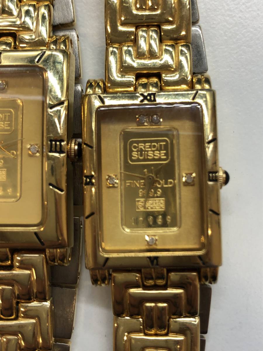 インゴット FINE GOLD 999.9 クオーツ FK-928-C　929-C　時計 2本まとめ　_画像3