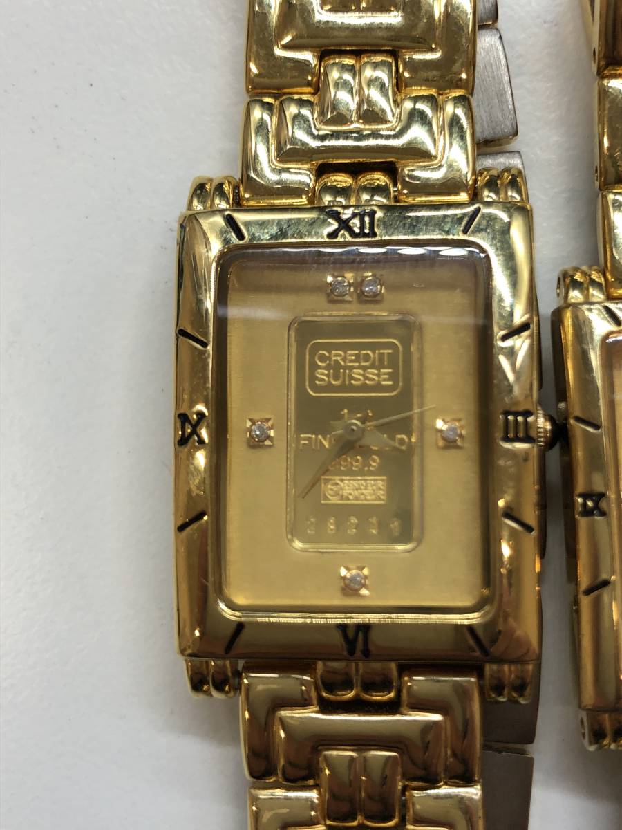 インゴット FINE GOLD 999.9 クオーツ FK-928-C　929-C　時計 2本まとめ　_画像2