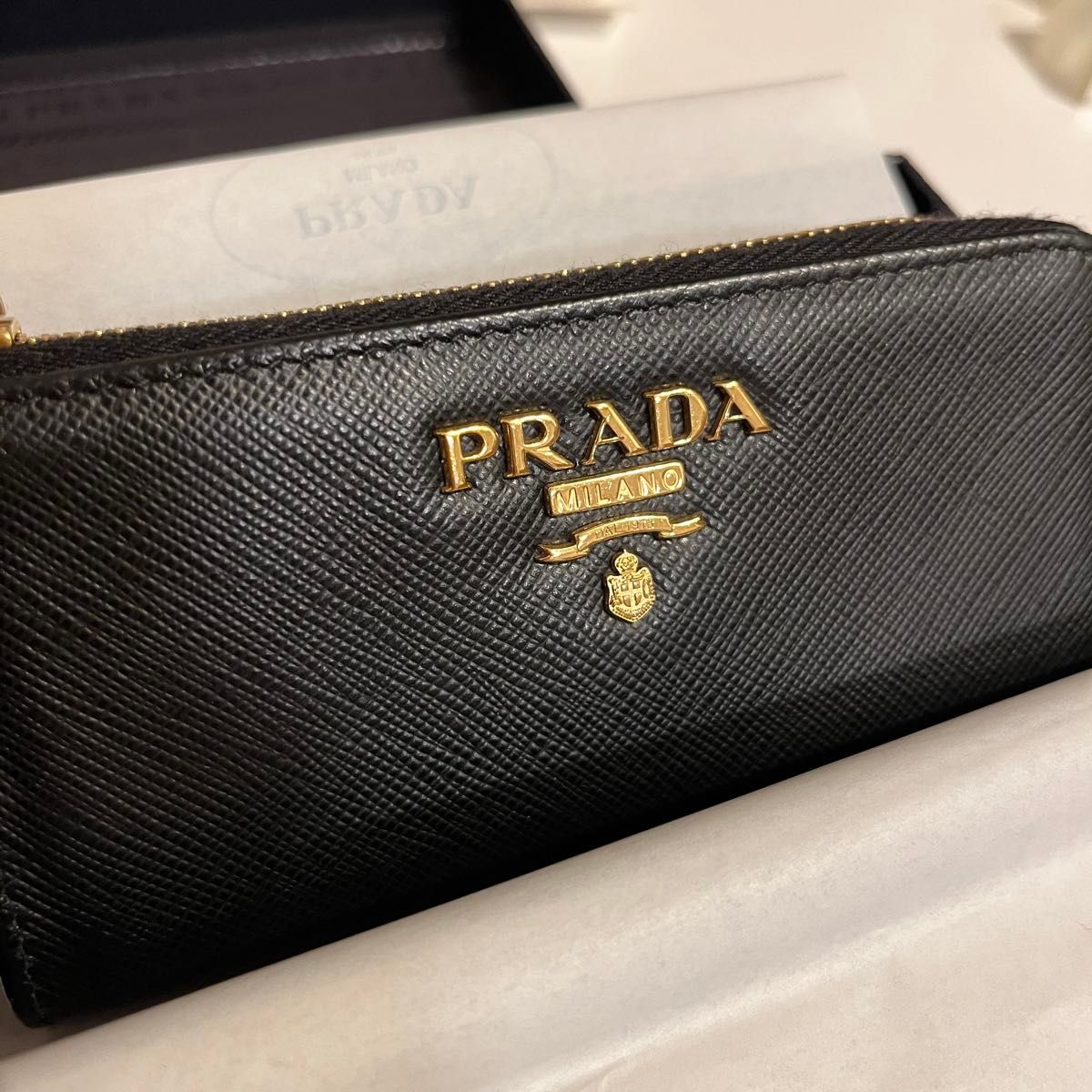 PRADA プラダ サフィアーノ キーリング 小銭入れ コインケース