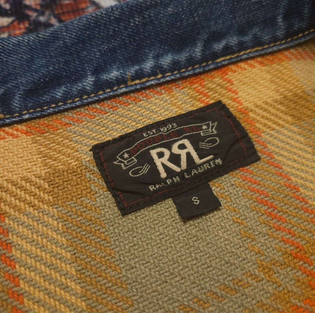 【名作】 RRL 2nd Type Blanket Denim Jacket S