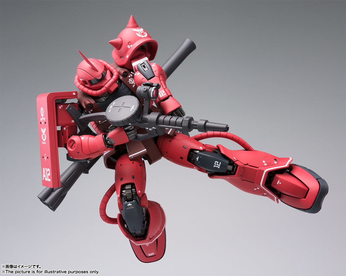 バンダイスピリッツ　GUNDAM FIX FIGURATION METAL COMPOSITE 機動戦士ガンダム THE ORIGIN　MS-05S ザクⅠ（シャア専用機）新品未開封品_画像5