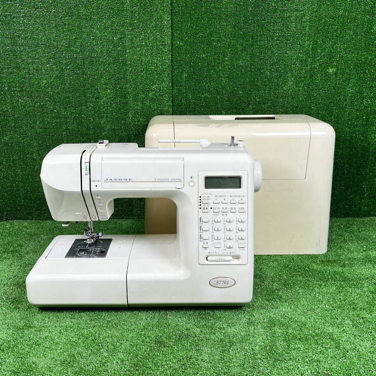 7-338】JANOME ジャノメ S7701 MODEL 840型 コンピューターミシン ケース付き ハンドクラフト 手工芸_画像1