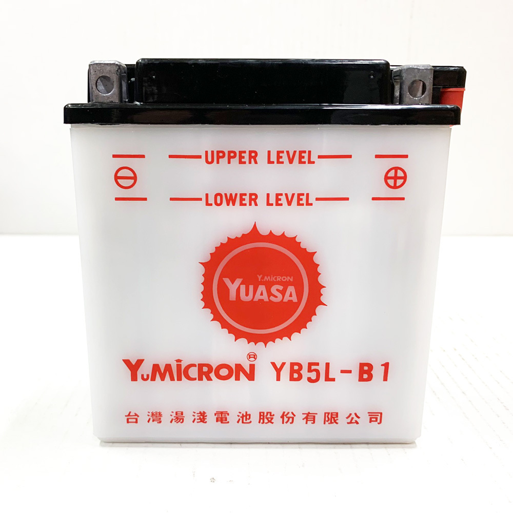 台湾 ユアサ YUASA YB5L-B1 開放型バイクバッテリー【互換 FB5L-B 12N5-3B GM5Z-3B】専用液付の画像3