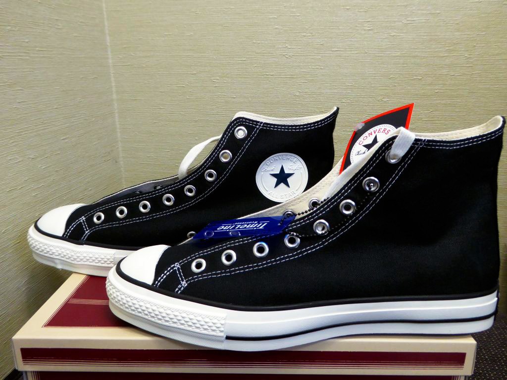 新品 限定 CONVERSE TimeLine ALL STAR J VTG 59 HI 黒 BLACK US10.5 29cm タイムライン オールスター チャックテイラー 日本製 コンバース_画像4