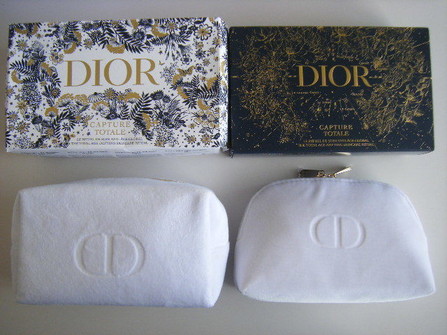 ★DIOR★ディオール★ポーチ【ホワイト ベルベット】2個セット◎新品未使用◎_画像2