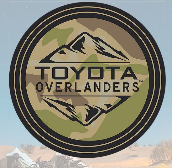 Toyota Overlanders カモ ラウンドステッカー トヨタオーバーランダーズ ランクル ハイラックス タコマ タンドラ fjクルーザー rav4_画像2