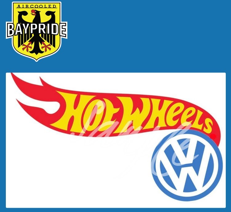 BayPride　★ HotWheels　★　ステッカー　タイプ２　T２　バス　空冷　VWBUS VW フォルクスワーゲン　ベイプライド_画像2