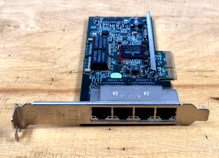 BROADCOM BCM95719A1 4ポート PCI-E ネットワークカード 即決 1-10-1_画像2
