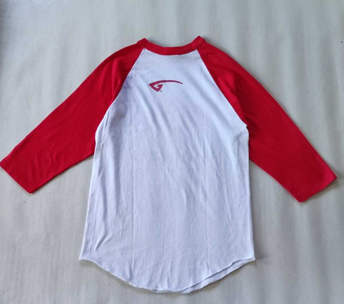グレイシー 柔術 GRACIE GEAR オフィシャル BB Tシャツ 腕ひしぎ逆十字 3/4袖 ホワイト/レッド Sサイズ USA製 1980s ヴィンテージ KANJI_画像5