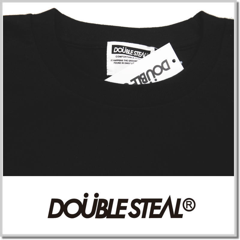 ダブルスティール DOUBLE STEAL パターンポケット 長袖Tシャツ 934-12060-09A(BLACK)-M ロンT カットソー_画像2
