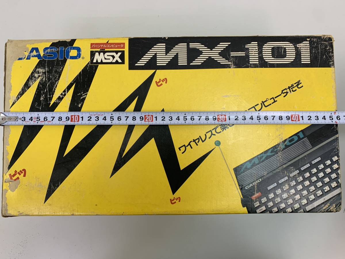 240130G MSX カシオ CASIO MX-101 パソコン PC 本体 コンピューター 古い 当時物 ゲーム機 箱あり キーボード ワイヤレス ブラック など_画像10