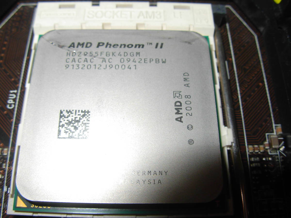 【送料込】AM3 AMD Phenom II x4 955　MSI 890GXM-G65 DDR3 メモリ 16GB CPUクーラー GT730 セット 中古動作品_画像3