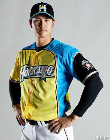 新品　大谷翔平選手　2017We Love Hokkaidoシリーズユニフォーム　サイズL　北海道日本ハムファイターズ時代　エンゼルス　二刀流　WLHS_画像6