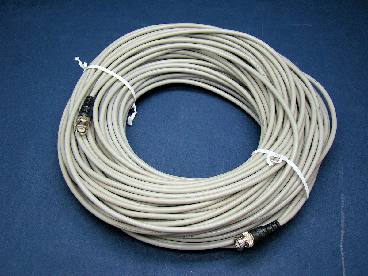 大雄電線 DAIYU DENSEN 3D-2V BNCケーブル 同軸ケーブル 50m 中古