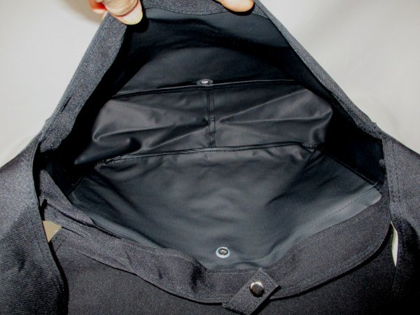 [P439] messenger bag shoulder * largish size BK diagonal ..W35cm