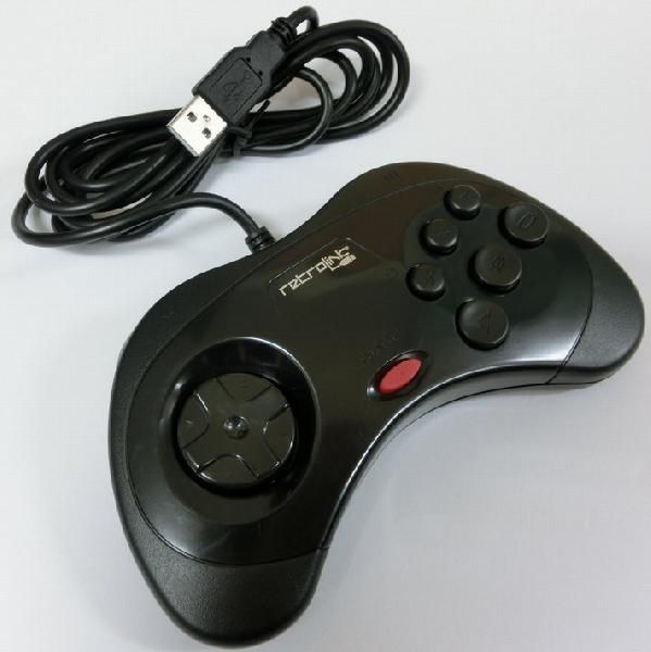 PC Saturn 6 кнопка type USB контроллер ( черный )