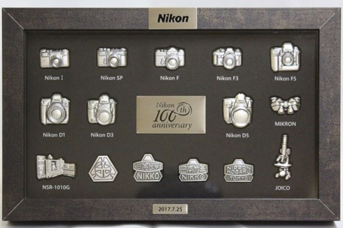  Nikon ..100 anniversary commemoration pin badge set Nikon 100th anniversary pin z2017 year 