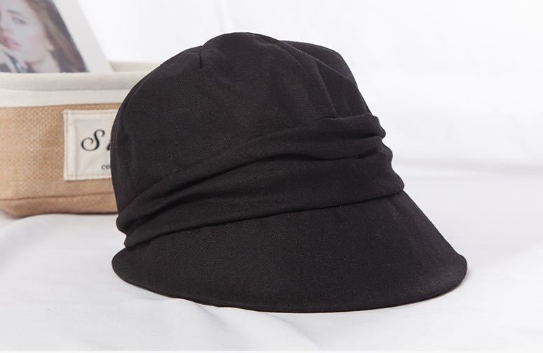 UVカット帽子キャスケット小顔効果UP 持ち運便利紫外線最大100％カット熱中症対策帽子 レディース　ブラック_画像10