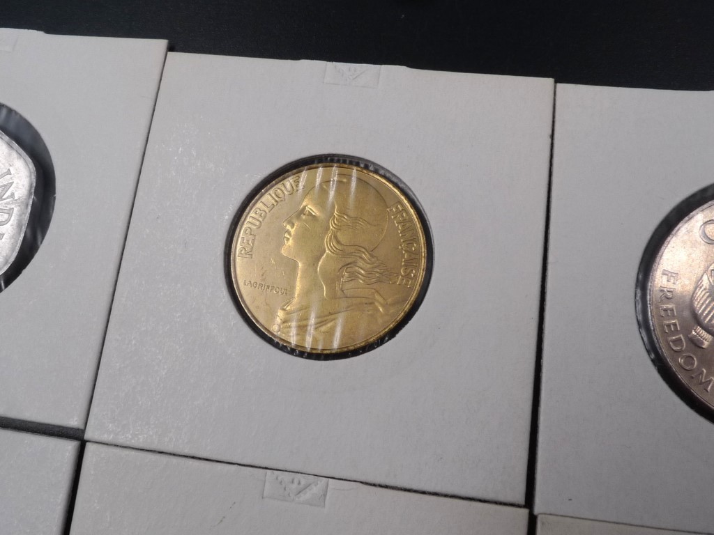 世界貨幣12枚 硬貨 インド アメリカ ドイツ カナダ フランス タンザニア フィリピン ウガンダ ガーナ イスラエル パナマ ベルギー コイン_画像3