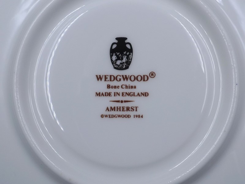 希少 廃盤品 1984年 ウェッジウッド WEDGWOOD アムハースト ティーカップ&ソーサー コーヒーカップ AMHERST_画像9