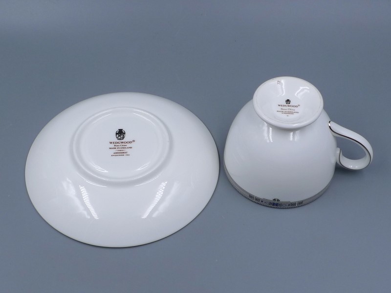 希少 廃盤品 1984年 ウェッジウッド WEDGWOOD アムハースト ティーカップ&ソーサー コーヒーカップ AMHERST_画像8