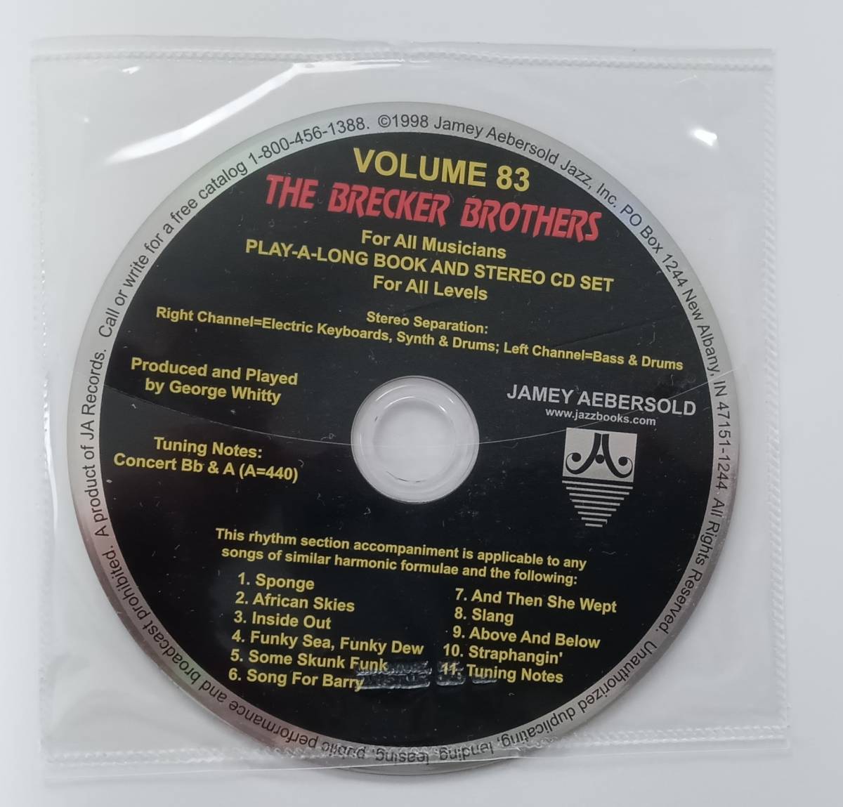 送料無料 ジャズ楽譜 ブレッカー・ブラザーズ曲集 CD付 プレイ・アロング サム・スカンク・ファンク 他全10曲 Bb/C/Eb/B.C.用楽譜収録の画像3