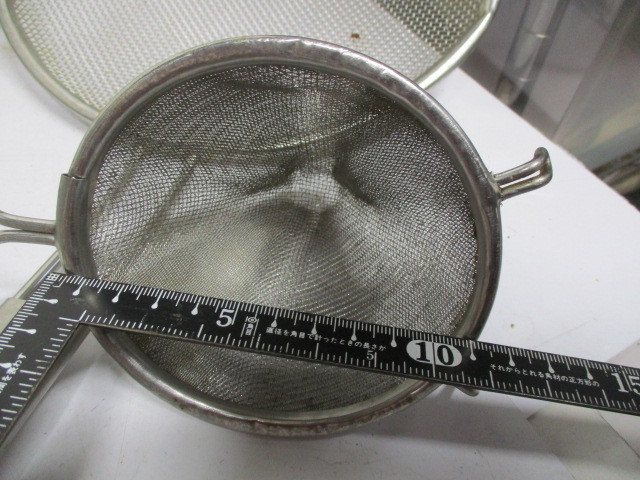 Y52/業務用・厨房 スリースノー ストレーナー ザル 万能こし器 湯切り 色々 まとめ売りの画像8