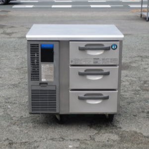 2018年製 ホシザキ 冷蔵 ドロワー コールドテーブル RT-80DDF W80D75H80cm 100V 83kg 1/1 100mm ホテルパン 引出し 77L
