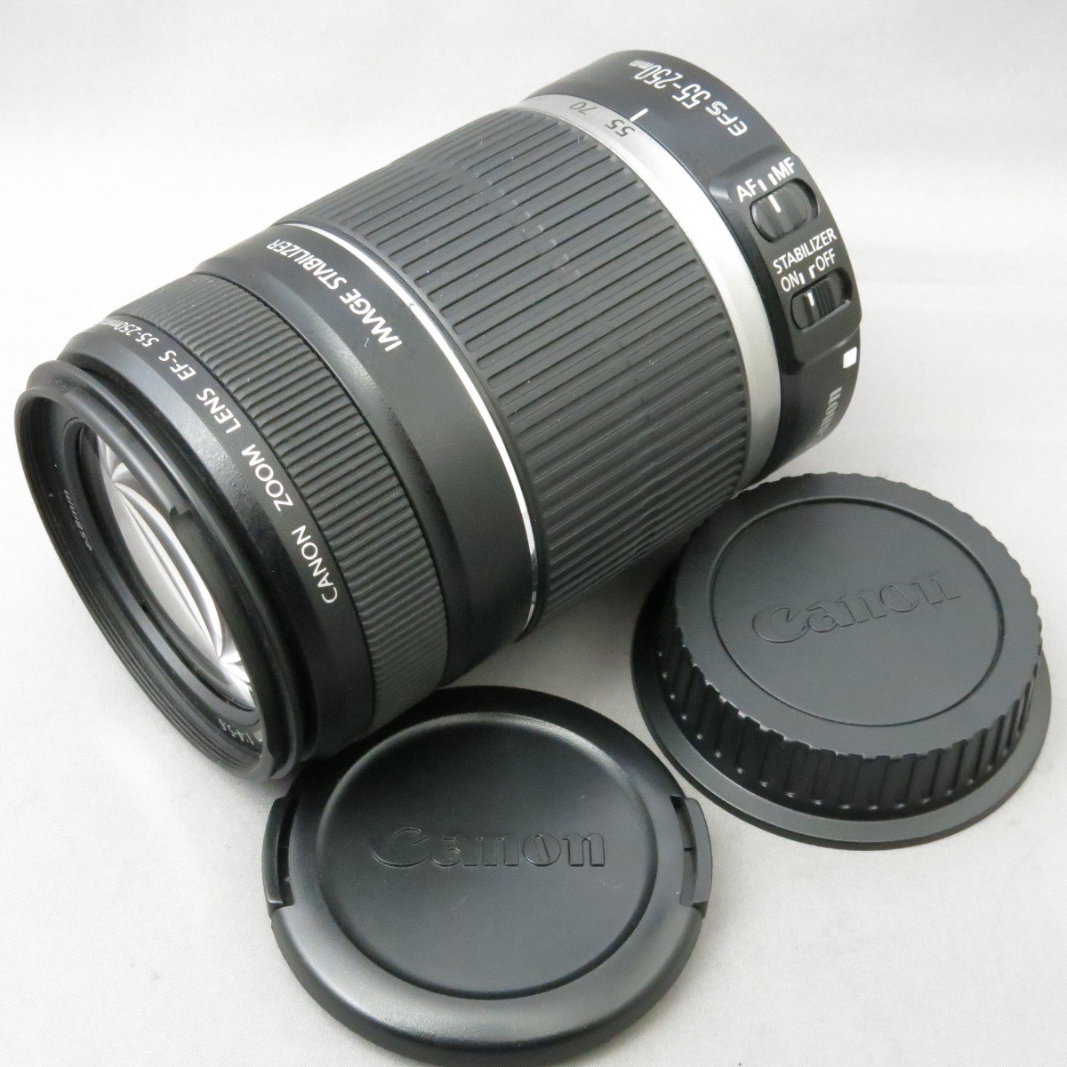 【美品】Canonキャノン　キヤノン　EF-S55-250mmF4-5.6IS　キヤノンＥＦマウントAPS-Cサイズセンサー用★NO.7924
