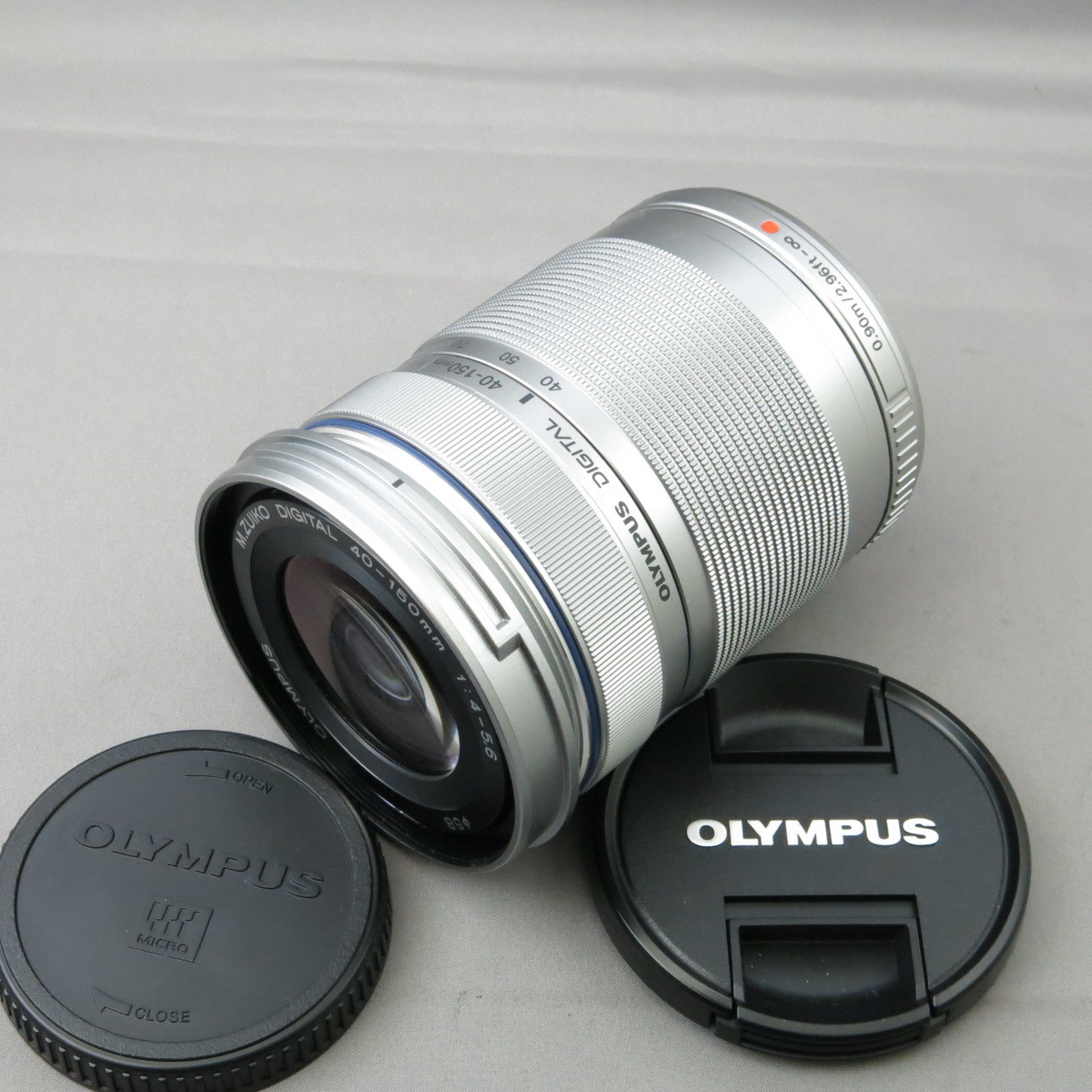 【美品】OLYMPUS(OM SYSTEM)オリンパス　M.ZUIKO DIGITAL40-150mmF4-5.6Rシルバー　マイクロフォーサーズ用★NO.7969_画像1